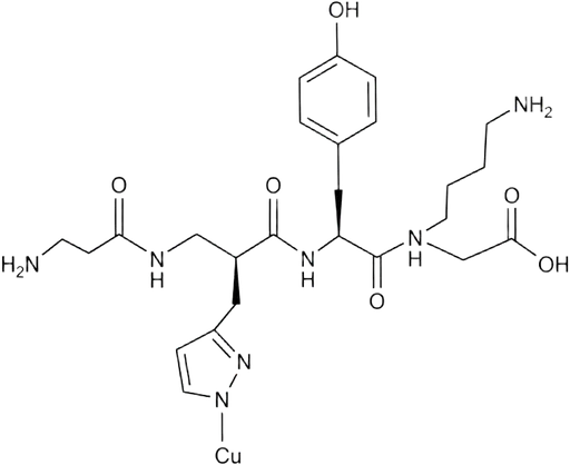 GHK-Cu skeletal structure